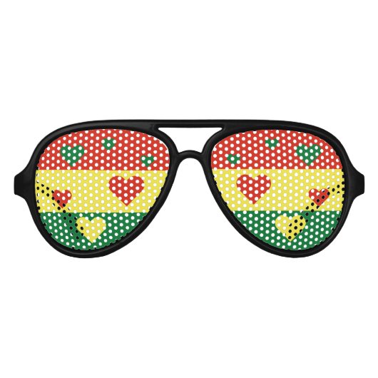 Zonnebrillen voor bolivia Vlag vun Patriotic Aviat (Voorkant)