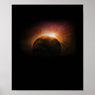 Zonnebuisvernevelstaar Galaxy Earth Moon Poster
