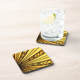 Zonneburst onderzetter van harde kunststof