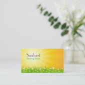 Zonneburst Visitekaartje (Staand voorkant)