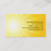 Zonneburst Visitekaartje (Achterkant)