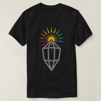 zonnecatcher prisma geometrische kristal t-shirt