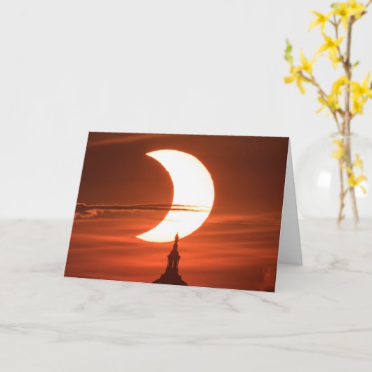 Zonneclipse 2021 kaart (Gele Bloem)