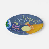 Zonneclipse Party Funny Retro Sun Viewing 2017 Papieren Bordje (Gekanteld)