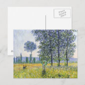 Zonneeffect onder de Poplars Claude Monet Briefkaart (Voorkant / Achterkant)