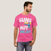 Zonneer Pistolen uit het Pistool van het van de v T-shirt (Voorkant volledig)