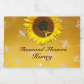 Zonnees, hONGEREN, RUNDVLEES, RUNDVLEES Voedselcontainer Etiket (Enkel label)