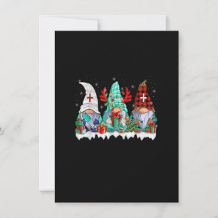 Zonnees kerst-knomes kotsen zusters pajamas PJ Kaart