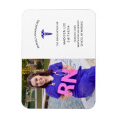 Zonnefoto afstuderen aankondiging magneet (Verticaal)