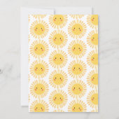 Zonnefoto-geboorteaankondiging (Achterkant)