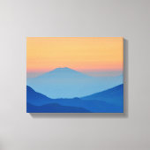 Zonnegebergte Abstract landschap Canvas Afdruk (Voorkant)