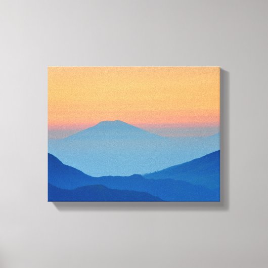 Zonnegebergte Abstract landschap Canvas Afdruk (Voorkant)