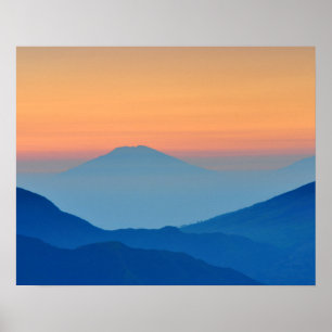Zonnegebergte Abstract landschap Poster