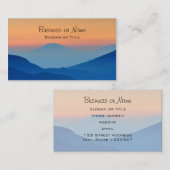 Zonnegebergte Abstract landschap Visitekaartje (Voorkant / Achterkant)