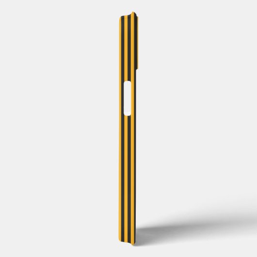 Zonnegeel en houtskool met vijf strippen Case-Mate iPhone case (Achterkant / Rechts)