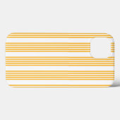 Zonnegeel en wit vijf strippen patroon Case-Mate iPhone case (Achterkant (horizontaal))