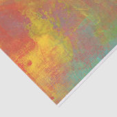 Zonnegeel Oranje Groen Rustic Grunge Abstract Tissuepapier (Detail)