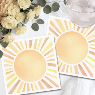 Zonnegeel Oranje Zon Servet