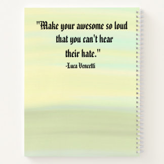 Zonnegeïnspireerde Motivatie witte spiraal Notitieboek