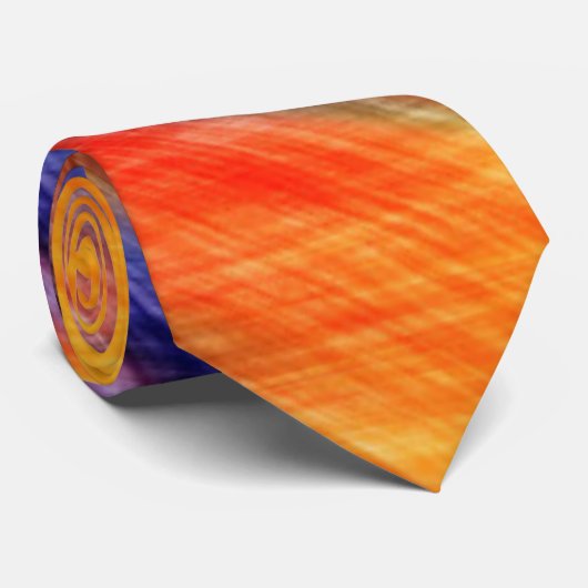Zonnegekleurde Stropdas Modern Abstract Design (Opgerold)