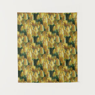 Zonnegele tulpen wandkleed