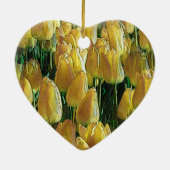 Zonnegeltulpen Keramisch Ornament (Achterkant)