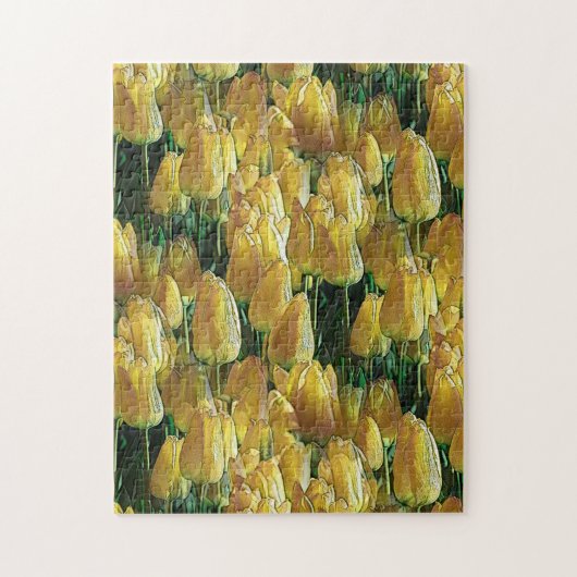 Zonnegeltulpen Legpuzzel (Verticaal)