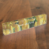 Zonnegeltulpen Naambordje (Zijkant)