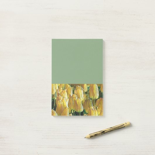 Zonnegeltulpen Post-it® Notes (Op bureau)