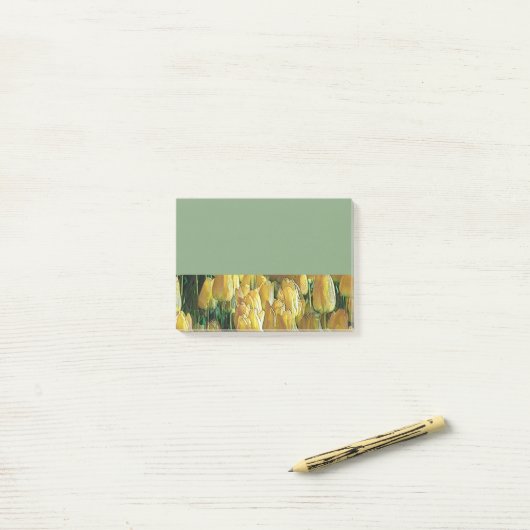 Zonnegeltulpen Post-it® Notes (Op bureau)
