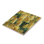 Zonnegeltulpen Tegeltje (Zijkant)