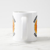 Zonnegeluk Big Smile Persoonlijke Custom Reuzenmok Extra Grote Beker (Achterkant)