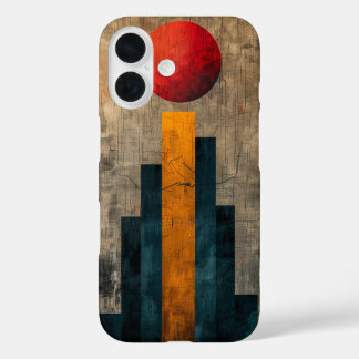 Zonnegeometriestudie iPhone 16 Hoesje