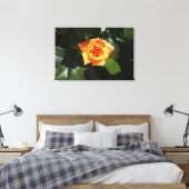 Zonnegevuld Roos Canvas Afdruk (Insitu (Slaapkamer))