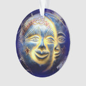 zonnegezicht / maangezicht ornament (voorkant)