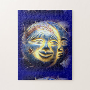 zonnegezicht / maangezicht puzzel