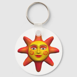 Zonnegezicht Sleutelhanger