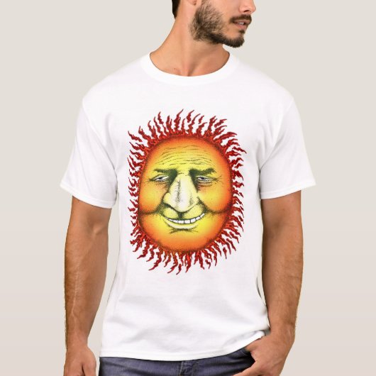 Zonnegezicht t-shirt (Voorkant)