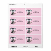 Zonneglazen Cat Mouse Etiketten (Full Sheet)