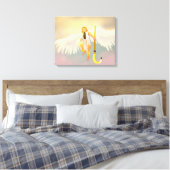 Zonnegod Sol Canvas Afdruk (Insitu (Slaapkamer))