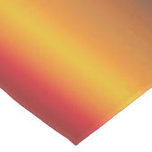 Zonnegradiënt Vibrant Rood Oranje Geel Ombre Korte Tafelloper (Hoek)