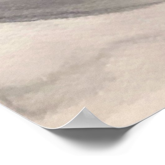 Zonnegrijze en zwarte abstracte moderne kunst poster (Hoek)