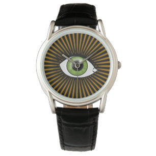Zonnegroene ogen horloge