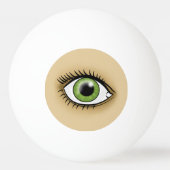 Zonnegroene ogen pingpongballen (Voorkant)
