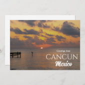 Zonnegroeten uit het Briefkaart van Cancun (Voorkant / Achterkant)