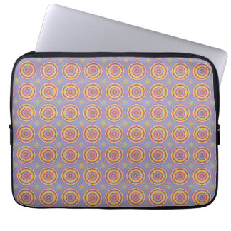 Zonnehalo-cirkelpatroon inpakpapier laptop sleeve