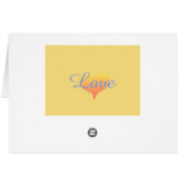 Zonnehartslag Mellow Yellow Wedtable Kaarten (Achterkant Horizontaal)