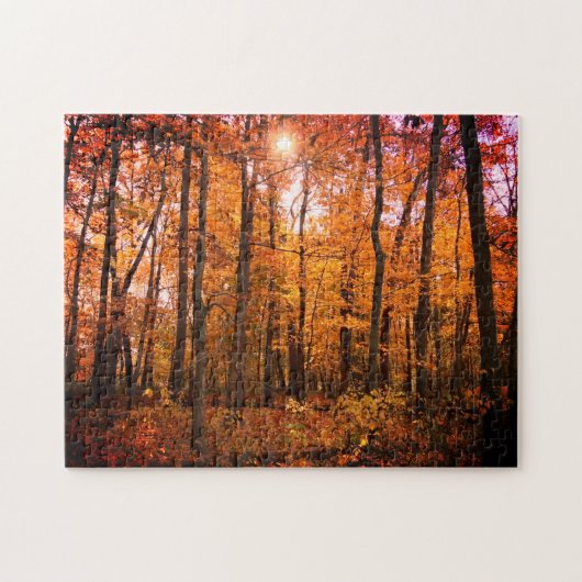 ZonneHerfst Bossen Legpuzzel (Horizontaal)