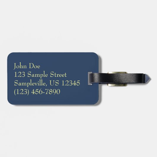 Zonnehoogte in Zee II Ocean Seascape Bagagelabel (Achterkant horizontaal)