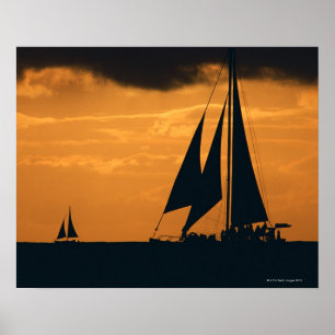 Zonnejacht en jacht 2 poster